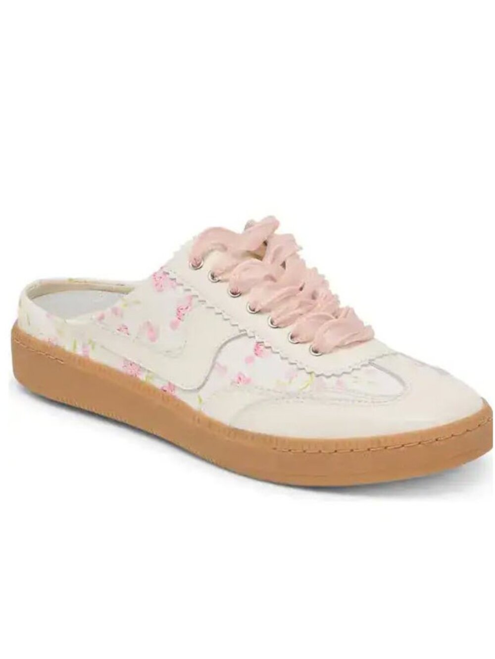 Dolce Vita Notice Mule Sneakers in Pink Floral Leather Sz 10